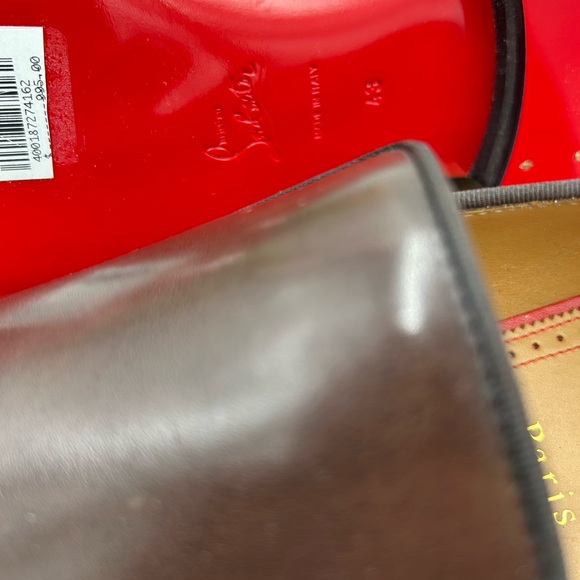 Men's Christian Louboutin dandelion flat loafers size 43 made in Italy - Picture 7 of 12